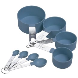 Miarki kuchenne niebieskie zestaw miarek kuchennych 8 sztuk niebieskie EXCELLENT HOUSEWARE 259118-N