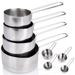 Miarki kuchenne stalowe zestaw miarek kuchennych 4-ele EXCELLENT HOUSEWARE 120511