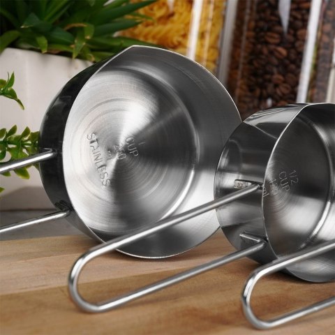 Miarki kuchenne stalowe zestaw miarek kuchennych 4-ele EXCELLENT HOUSEWARE 120511