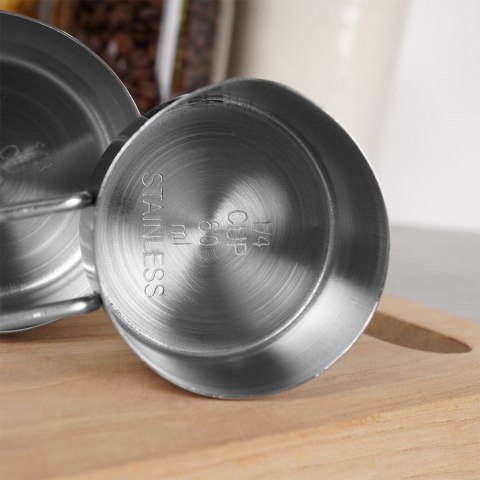 Miarki kuchenne stalowe zestaw miarek kuchennych 4-ele EXCELLENT HOUSEWARE 120511