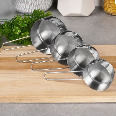 Miarki kuchenne stalowe zestaw miarek kuchennych 4-ele EXCELLENT HOUSEWARE 120511