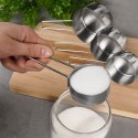 Miarki kuchenne stalowe zestaw miarek kuchennych 4-ele EXCELLENT HOUSEWARE 120511