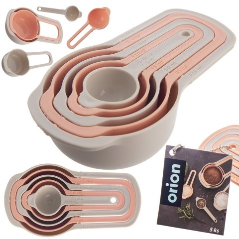 Miarki kuchenne zestaw komplet miarek kuchennych 5 rozmiarów ORION 120557