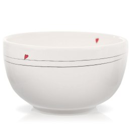 Miseczka ceramiczna uniwersalna biała SERCE 12cm 450ml ORION 128393