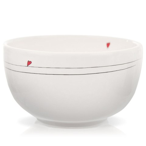 Miseczka ceramiczna uniwersalna biała SERCE 12cm 450ml ORION 128393