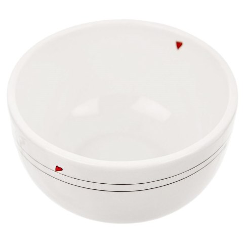 Miseczka ceramiczna uniwersalna biała SERCE 12cm 450ml ORION 128393