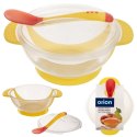 Miseczka plastikowa dziecięca dla dzieci dziecka z przyssawką i łyżeczką 400ml ORION 129804