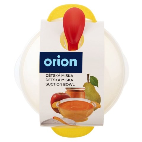 Miseczka plastikowa dziecięca dla dzieci dziecka z przyssawką i łyżeczką 400ml ORION 129804