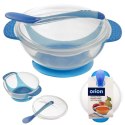 Miseczka plastikowa dziecięca dla dzieci dziecka z przyssawką i łyżeczką 400ml ORION 129805
