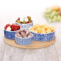 Miseczki na przekąski orzeszki oliwki tapas porcelanowe na tacy 5-ele EXCELLENT HOUSEWARE 139129