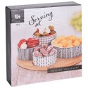 Miseczki na przekąski przystawki porcelanowe z tacką 5-ele EXCELLENT HOUSEWARE 128034