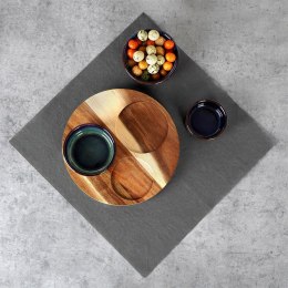 Miseczki na przekąski sos dip ceramiczne na tacy 20cm 4-ele EXCELLENT HOUSEWARE 139308-B