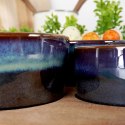 Miseczki na przekąski sos dip ceramiczne na tacy 20cm 4-ele EXCELLENT HOUSEWARE 139308-B