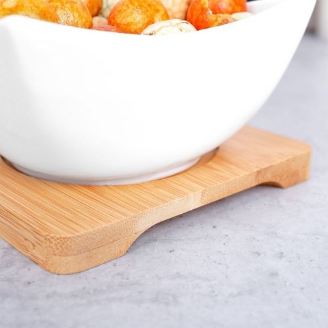 Miseczki na przekąski tapas porcelanowe białe 30cm 4-ele EXCELLENT HOUSEWARE 139212