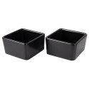 Miseczki na przekąski tapas porcelanowe czarne 100ml 2 szt. EXCELLENT HOUSEWARE 139211