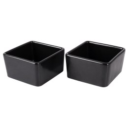 Miseczki na przekąski tapas porcelanowe czarne 100ml 2 szt. EXCELLENT HOUSEWARE 139211