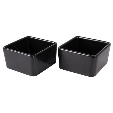 Miseczki na przekąski tapas porcelanowe czarne 100ml 2 szt. EXCELLENT HOUSEWARE 139211