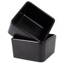 Miseczki na przekąski tapas porcelanowe czarne 100ml 2 szt. EXCELLENT HOUSEWARE 139211