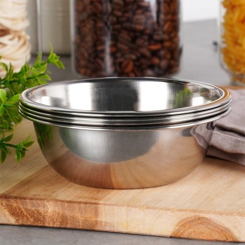 Miseczki stalowe na przystawki przekąski 250ml zestaw 4 sztuk EXCELLENT HOUSEWARE 139021