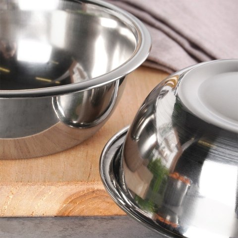 Miseczki stalowe na przystawki przekąski 250ml zestaw 4 sztuk EXCELLENT HOUSEWARE 139021