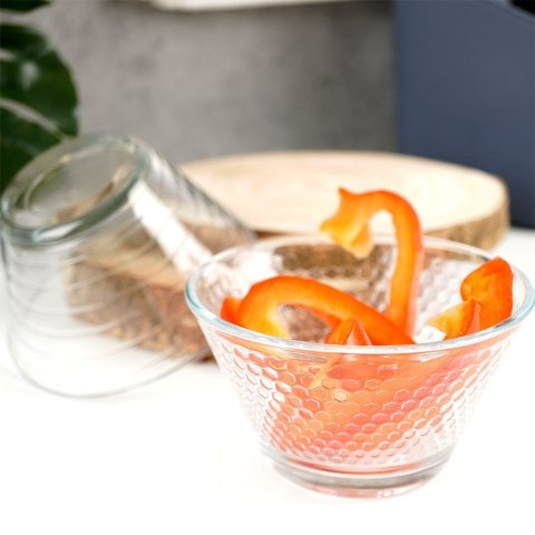 Miseczki szklane na sos dip przekąski orzechy 11.5cm 300ml 3SZT EXCELLENT HOUSEWARE 139146