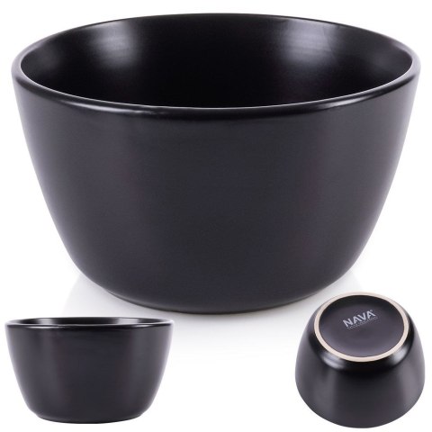 Miska ceramiczna na zupę do zupy miseczka czarna SOHO 14cm 700ml NAVA 10-141-054