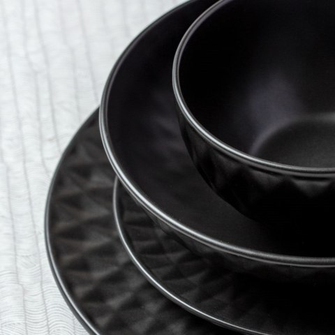 Miska ceramiczna na zupę do zupy miseczka czarna SOHO 14cm 700ml NAVA 10-141-123