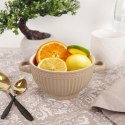 Miska do zupy na zupę bulionówka z uchem ceramiczna 640ml brązowa VILDE 139118-B