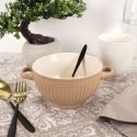 Miska do zupy na zupę bulionówka z uchem ceramiczna 640ml brązowa VILDE 139118-B
