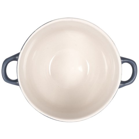 Miska do zupy na zupę bulionówka z uchem ceramiczna 640ml niebieska VILDE 139118-N