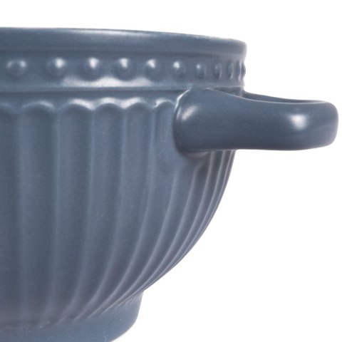 Miska do zupy na zupę bulionówka z uchem ceramiczna 640ml niebieska VILDE 139118-N
