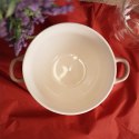 Miska do zupy na zupę bulionówka z uchem ceramiczna 640ml różowa VILDE 139118-R