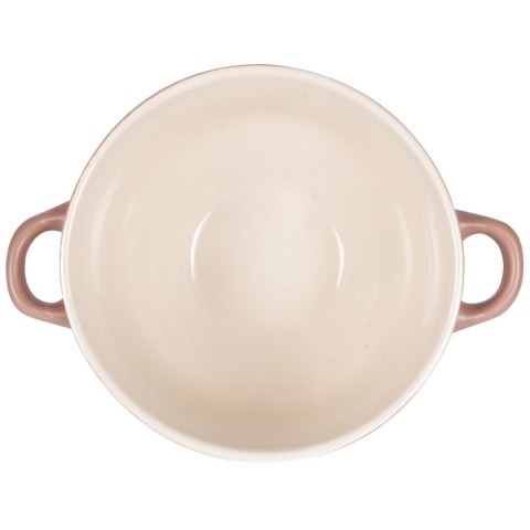 Miska do zupy na zupę bulionówka z uchem ceramiczna 640ml różowa VILDE 139118-R