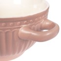 Miska do zupy na zupę bulionówka z uchem ceramiczna 640ml różowa VILDE 139118-R