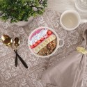 Miska do zupy na zupę bulionówka z uchem ceramiczna 640ml szara VILDE 139118-S