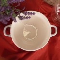 Miska do zupy na zupę bulionówka z uchem ceramiczna 640ml szara VILDE 139118-S