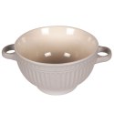 Miska do zupy na zupę bulionówka z uchem ceramiczna 640ml szara VILDE 139118-S