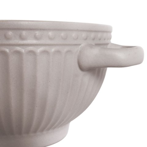 Miska do zupy na zupę bulionówka z uchem ceramiczna 640ml szara VILDE 139118-S