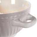 Miska do zupy na zupę bulionówka z uchem ceramiczna 640ml szara VILDE 139118-S