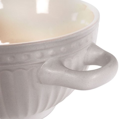 Miska do zupy na zupę bulionówka z uchem ceramiczna 640ml szara VILDE 139118-S