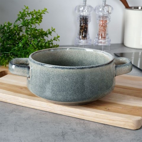 Miska do zupy na zupę bulionówka z uchem ceramiczna beżowa 750ml SIAKI COLLECTION 120290-B