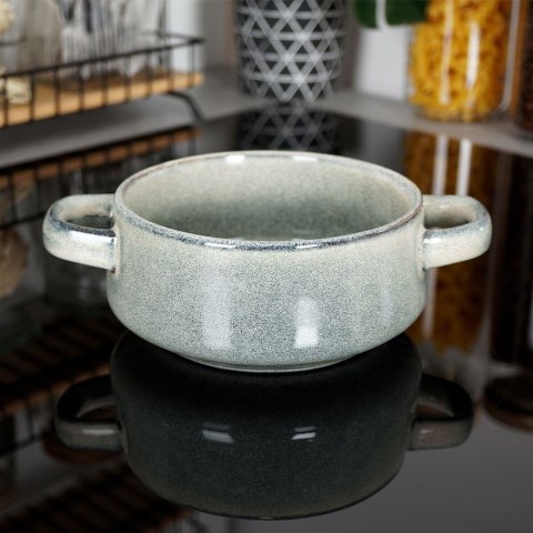 Miska do zupy na zupę bulionówka z uchem ceramiczna beżowa 750ml SIAKI COLLECTION 120290-B