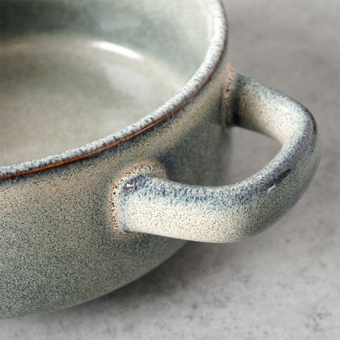 Miska do zupy na zupę bulionówka z uchem ceramiczna beżowa 750ml SIAKI COLLECTION 120290-B