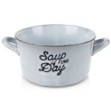 Miska do zupy na zupę bulionówka z uchem ceramiczna niebieska 600ml SIAKI COLLECTION 139011-N