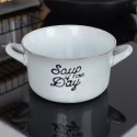 Miska do zupy na zupę bulionówka z uchem ceramiczna niebieska 600ml SIAKI COLLECTION 139011-N