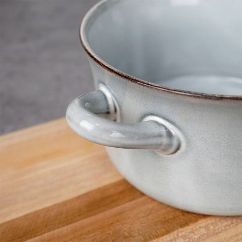Miska do zupy na zupę bulionówka z uchem ceramiczna niebieska 600ml SIAKI COLLECTION 139011-N