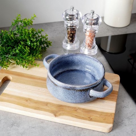 Miska do zupy na zupę bulionówka z uchem ceramiczna niebieska 750ml SIAKI COLLECTION 120290-N