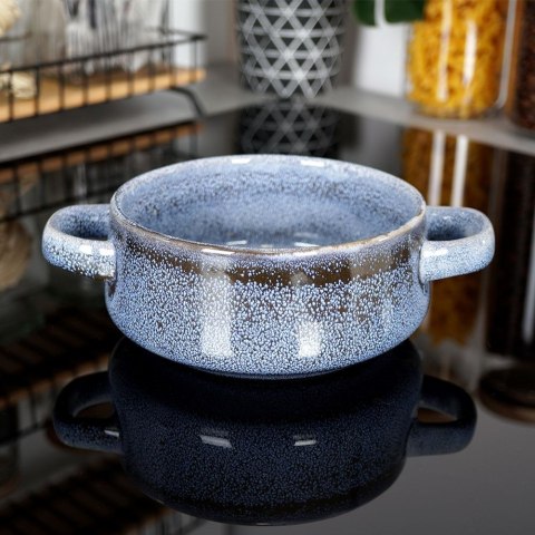 Miska do zupy na zupę bulionówka z uchem ceramiczna niebieska 750ml SIAKI COLLECTION 120290-N