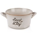 Miska do zupy na zupę bulionówka z uchem ceramiczna szara 600ml SIAKI COLLECTION 139011-S