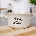 Miska do zupy na zupę bulionówka z uchem ceramiczna szara 600ml SIAKI COLLECTION 139011-S